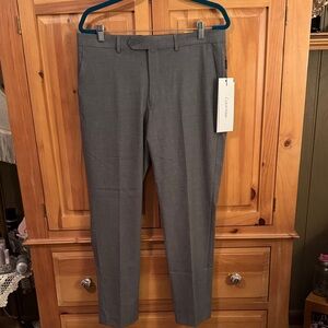 🐷 Calvin Klein Men's Jayden Charcoal Gray Dress Pants - Skinny Fit